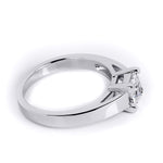 1.00 CT Princess Cut Solitaire Engagement Ring Platinum Sterling Silver