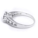 2.00 Carat Round Cut Cubic Zirconia Ring Authentic Sterling Silver
