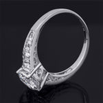 2.00 Carat Round Cut Cubic Zirconia Ring Authentic Sterling Silver