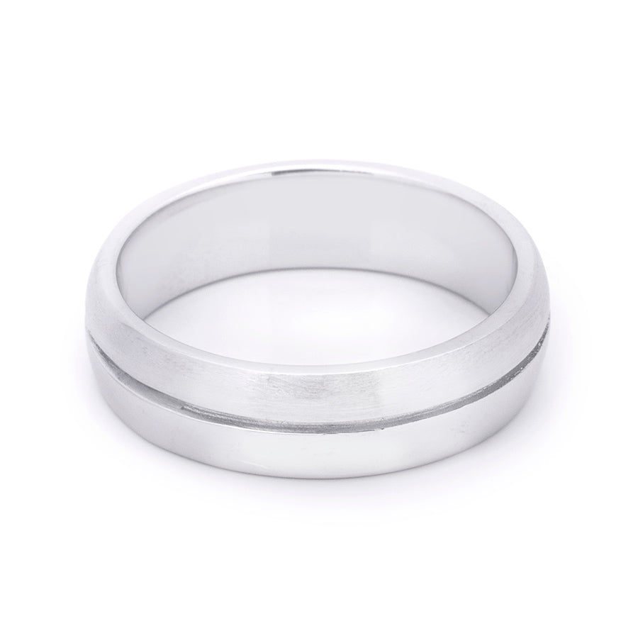 Men's Wedding Band Anniversary Ring Solid 925 Sterling Silver 6mm