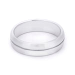 Men's Wedding Band Anniversary Ring Solid 925 Sterling Silver 6mm