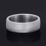 Mens Solid 925 Sterling Silver 7.5mm Anniversary Wedding Band Ring