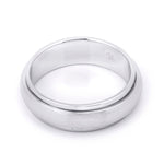 Mens Rotating Wedding Band Ring Authentic Sterling Silver Comfort Fit