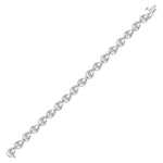 10kt White Gold Womens Round Diamond Teardrop Cluster Fashion Bracelet 1-1/4 Cttw