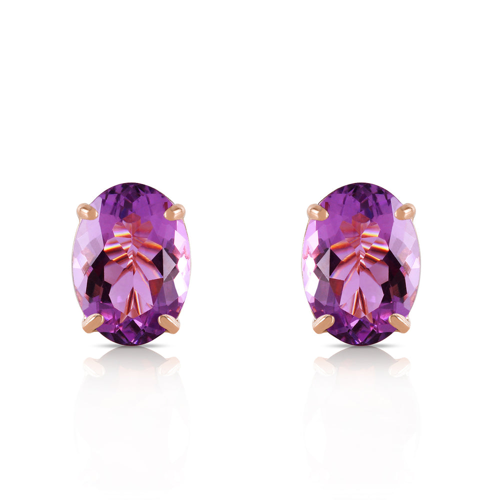 1.8 CTW 14K Solid Gold To Immortality Amethyst Earrings