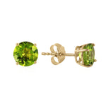 0.95 CTW 14K Solid Gold Fire And Determination Peridot Earrings