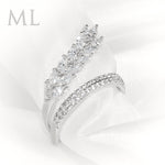 Wedding Anniversary RING Bridal Marquise CUT Plated Fashion Band SIZE 6-9