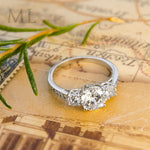 2.50 CT Women's Brilliant ROUND CUT Engagement Promise RING Gold Plated Size 6-9