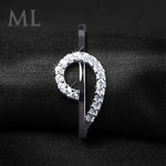 0.40 Carat CT Wedding BAND Engagement Promise RING White Gold Plated SIZE 5-9