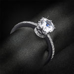 1.25 CT Carat ROUND CUT Wedding Engagement RING White Gold Plated SIZE 5-9