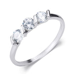 0.3 Carat CT Bridal Engagement Promise RING Band White Gold Plated SIZE 5-9