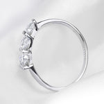 0.3 Carat CT Bridal Engagement Promise RING Band White Gold Plated SIZE 5-9