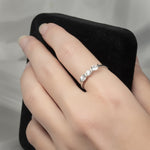 0.3 Carat CT Bridal Engagement Promise RING Band White Gold Plated SIZE 5-9