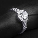 Women's 0.75 CT Carat ROUND CUT Engagement RING White Gold Plated Size 5-7