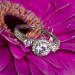 0.75 CT Fashion Wedding Engagement Promise RING White Gold Plated Size 5-9