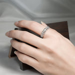 0.17 CT Vintage Inspired Fashion Wedding BAND RING White Gold Plated