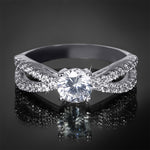 Women's 0.75 CT Carat ROUND CUT Engagement RING White Gold Plated Size 5-9