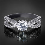 Women's 0.75 CT Carat ROUND CUT Engagement RING White Gold Plated Size 5-9