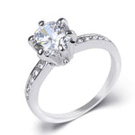 2 Carat CT Promise Engagement RING Round Cut White Gold Plated SIZE 5-9