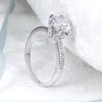 2 Carat CT Promise Engagement RING Round Cut White Gold Plated SIZE 5-9