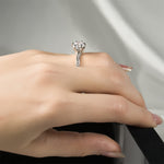 2 Carat CT Promise Engagement RING Round Cut White Gold Plated SIZE 5-9