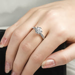 2 Carat CT Promise Engagement RING Round Cut White Gold Plated SIZE 5-9