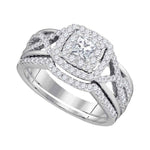 7/8CTW-DIA 1/4CT-CPR BRIDAL SET