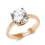 1.25 CT Wedding Engagement Fashion Ring Rose Gold Plated Size 5-9