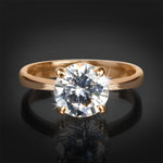 1.25 CT Wedding Engagement Fashion Ring Rose Gold Plated Size 5-9