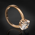 1.25 CT Wedding Engagement Fashion Ring Rose Gold Plated Size 5-9