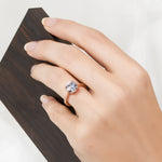 1.25 CT Wedding Engagement Fashion Ring Rose Gold Plated Size 5-9
