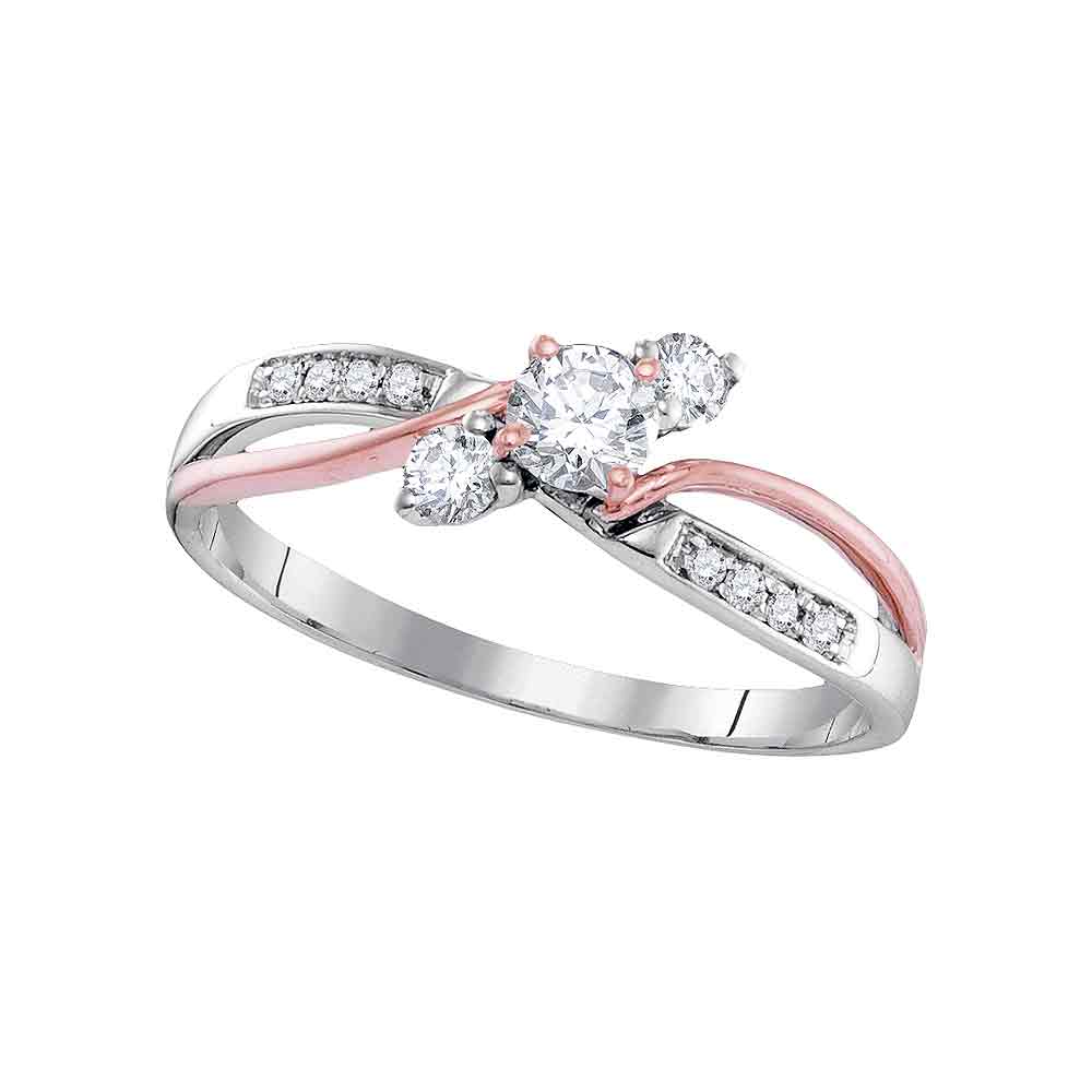 3/8CTW-DIA 1/4CT-CRD BRIDAL RING
