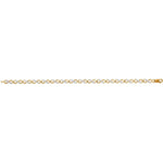 10kt Yellow Gold Womens Round Diamond Infinity Tennis Bracelet 1/4 Cttw