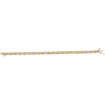 10kt Yellow Gold Womens Round Diamond Tennis Bracelet 1/2 Cttw