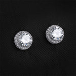 Gorgeous Simulated Diamond Stud Earrings 5mm 0.50 CT For Her Wedding Accessories