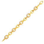 14k Two-Tone Yellow and Rose Gold Link Bracelet