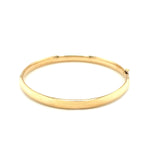 14k Yellow Gold Dome Design Polished Children's Bangle