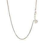 Sterling Silver 1.4mm Adjustable Box Chain