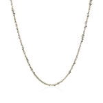 Rhodium Plated 1.7mm Sterling Silver Sparkle Style Chain