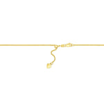 14k Yellow Gold Adjustable Rope Chain 1.0mm