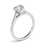14K White Gold Pronged Round Diamond Engagement Ring (1 5/8 ct. tw.)