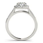 14K White Gold Halo Diamond Engagement Ring (1 3/8 ct. tw.)