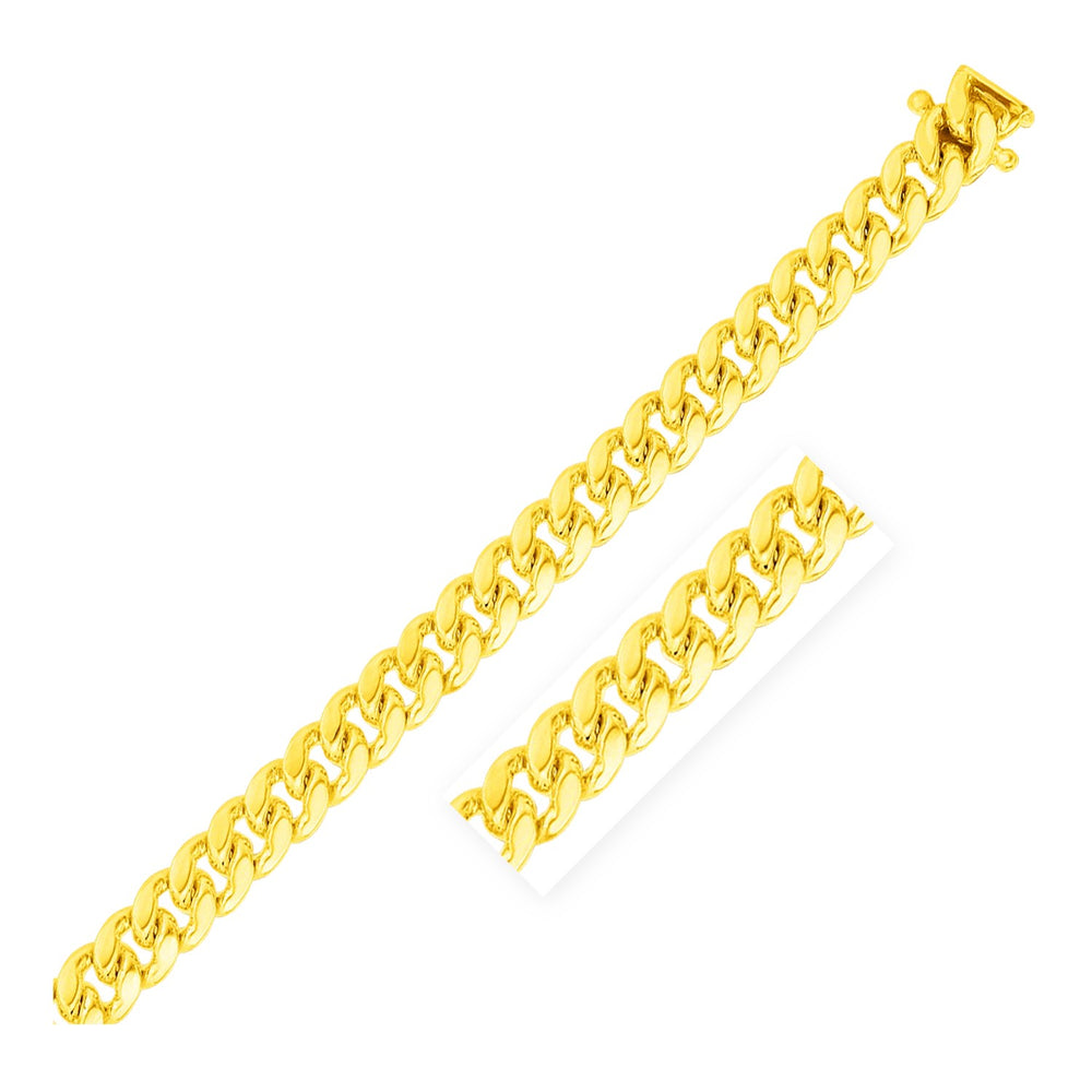 8.25mm 14k Yellow Gold Classic Miami Cuban Chain