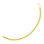 14k Yellow Gold Braided Motif Fox Chain Bracelet