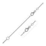 Extendable Cable Chain in 14k White Gold (1.2mm)