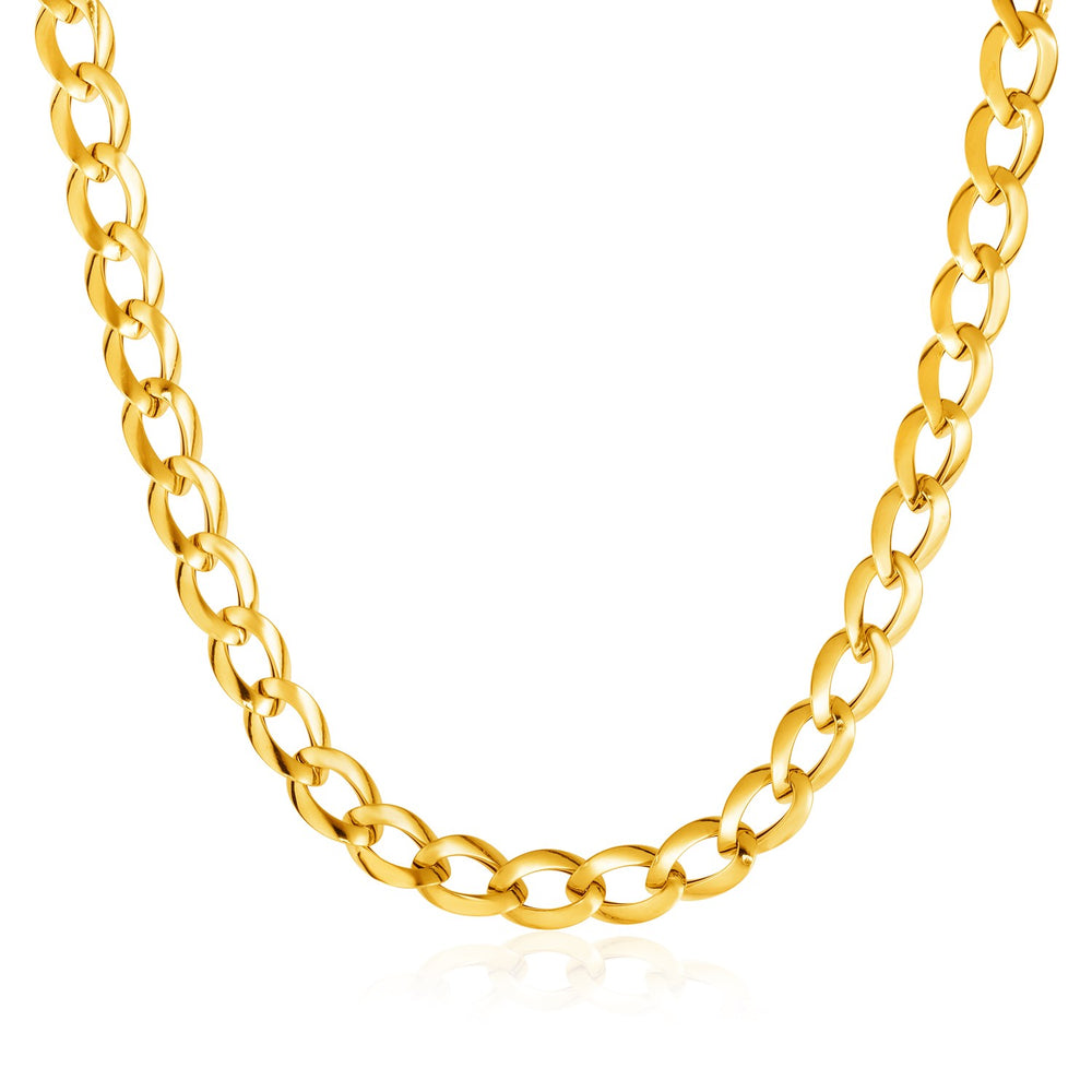 14k Yellow Gold Curb Style Necklace