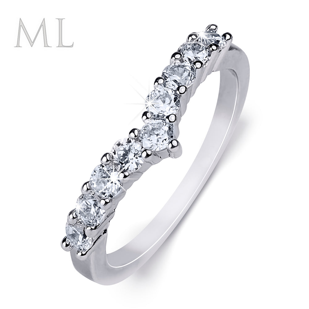 0.5 Carat CT ROUND CUT Wedding Band Engagement RING Gold Plated SIZE 5-9