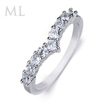0.5 Carat CT ROUND CUT Wedding Band Engagement RING Gold Plated SIZE 5-9