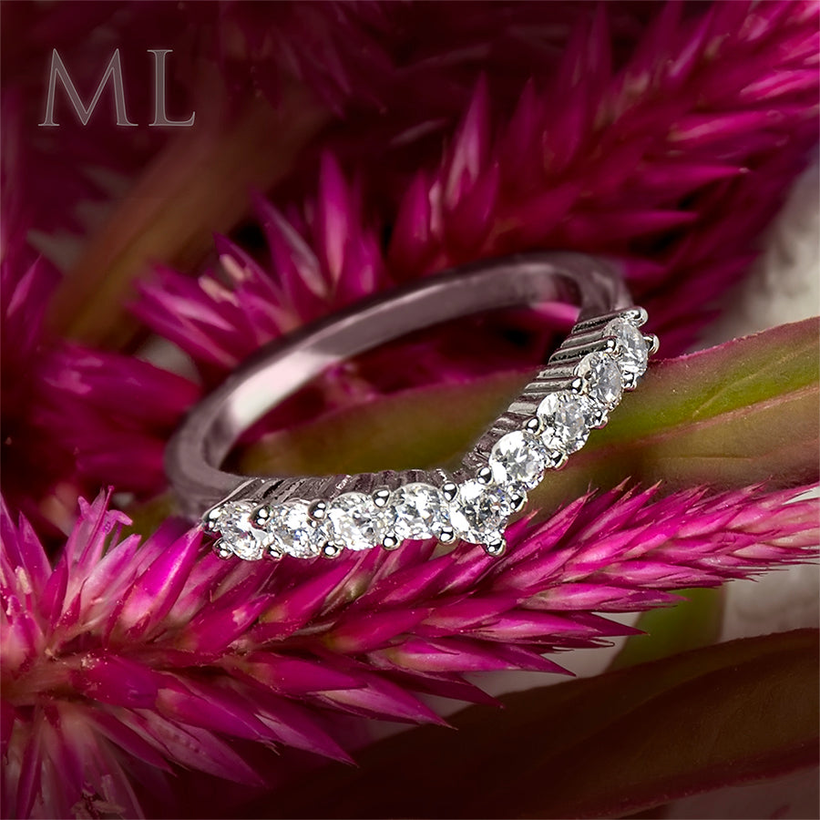 0.5 Carat CT ROUND CUT Wedding Band Engagement RING Gold Plated SIZE 5-9