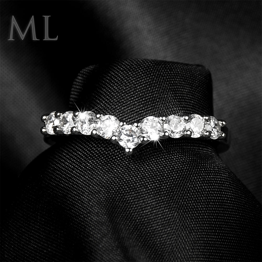 0.5 Carat CT ROUND CUT Wedding Band Engagement RING Gold Plated SIZE 5-9